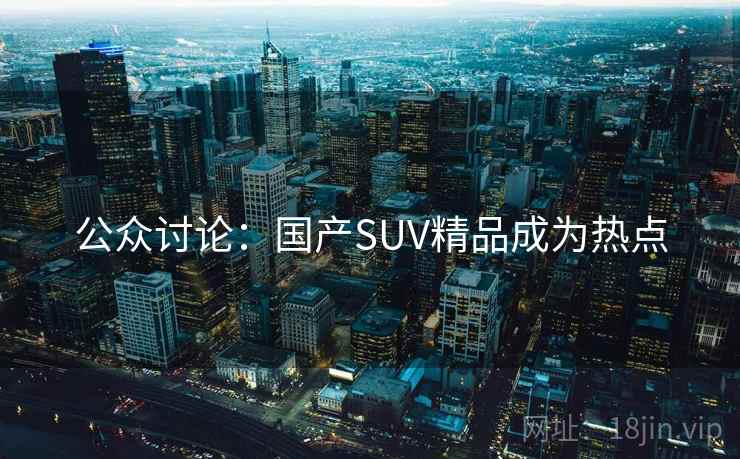 公众讨论：国产SUV精品成为热点